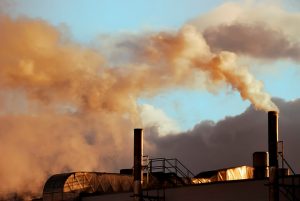 Uitstoot gassen in de industrie